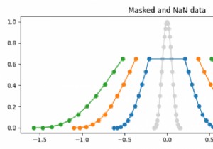 কিভাবে Matplotlib এ মুখোশ এবং NaN মান প্লট করবেন? 