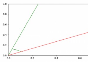 Matplotlib এ দুটি লাইনের মধ্যে একটি কোণ প্লট করার সর্বোত্তম উপায় 