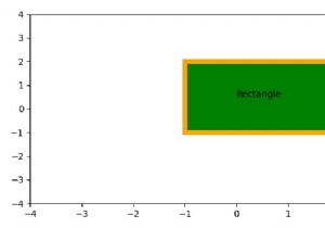 Matplotlib এ একটি প্রান্তরঙের সাথে একটি আয়তক্ষেত্র প্লট করুন 