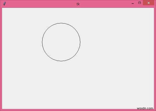 Tkinter Python ব্যবহার করে একটি বৃত্ত আঁকুন 