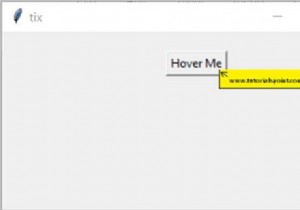 আমি কিভাবে Tkinter এ টুলটিপ প্রদর্শন করব? 