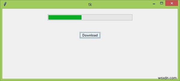 কিভাবে Tkinter এ একটি ডাউনলোড অগ্রগতি বার তৈরি করবেন? 