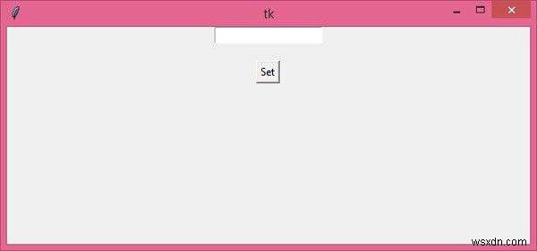 Tkinter-এ একটি বোতাম ব্যবহার করে  এন্ট্রি  উইজেটের পাঠ্য/মান/কন্টেন্ট কীভাবে সেট করবেন? 