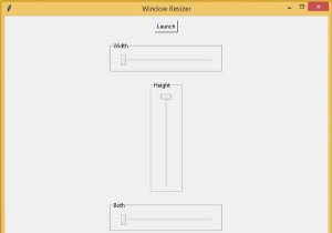 Tkinter-এ উইন্ডো রিসাইজার কন্ট্রোল প্যানেল 