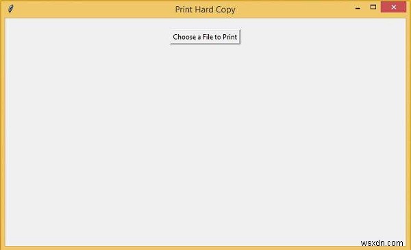 Tkinter ব্যবহার করে কিভাবে হার্ড কপি প্রিন্ট করবেন? 