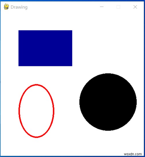 Python - PyGame উইন্ডোতে বিভিন্ন আকার আঁকা 