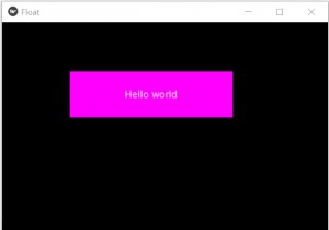 কিভিতে পাইথন ফ্লোট লেআউট? 