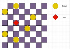 পাইথনে একটি পরিবর্তিত চেসবোর্ডে যখন N রাত থাকে তখন রাজা একটি বৈধ পদক্ষেপ নিতে পারে কিনা তা পরীক্ষা করে দেখুন 