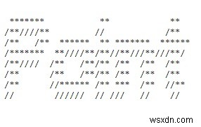 পাইথন পাইফিগলেট মডিউল ব্যবহার করে ASCII শিল্প 