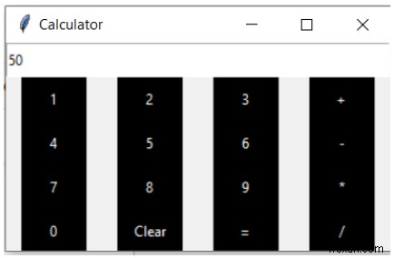 পাইথনে Tkinter ব্যবহার করে সহজ GUI ক্যালকুলেটর 