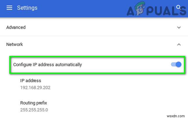 ঠিক করুন:Chromebook-এ DHCP লুকআপ ব্যর্থ হয়েছে৷ 