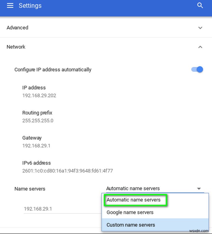 ঠিক করুন:Chromebook-এ DHCP লুকআপ ব্যর্থ হয়েছে৷ 