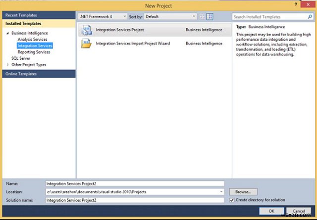 MS SQL সার্ভারে ইন্টিগ্রেটেড পরিষেবা 