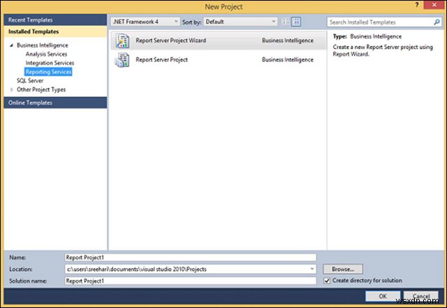 MS SQL সার্ভারে রিপোর্টিং পরিষেবা 