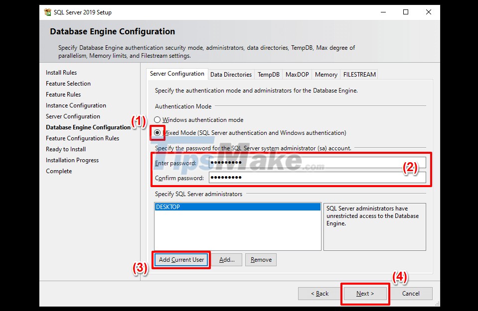 Windows 10-এ Microsoft SQL সার্ভার ইনস্টল করার ধাপ 