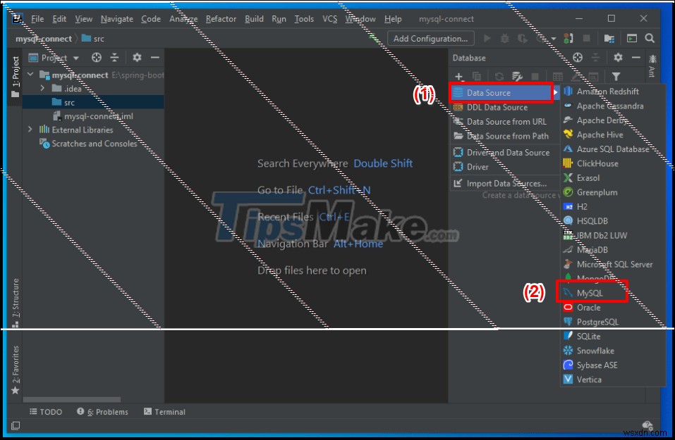 IntelliJ-এ MySQL সার্ভারের সাথে কিভাবে সংযোগ করতে হয় তার নির্দেশাবলী 