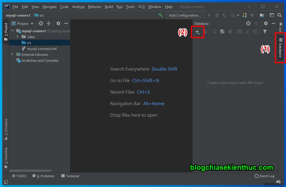 IntelliJ-এ MySQL সার্ভারের সাথে কিভাবে সংযোগ করতে হয় তার নির্দেশাবলী 