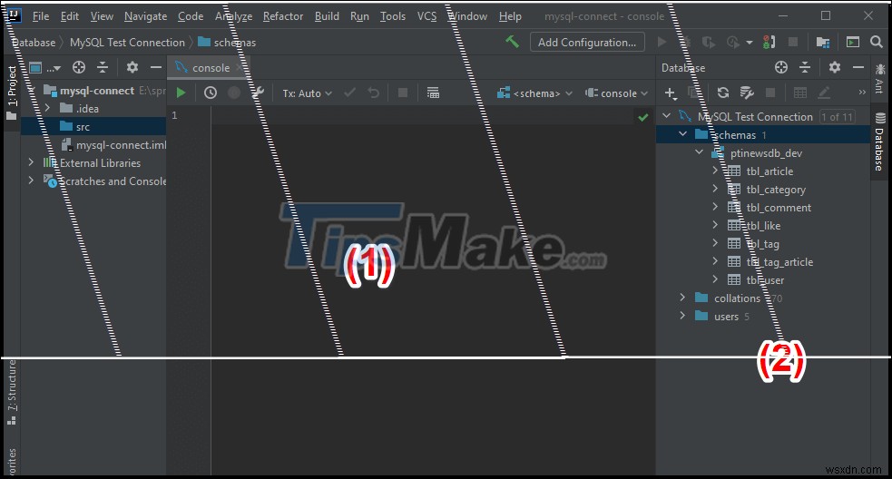 IntelliJ-এ MySQL সার্ভারের সাথে কিভাবে সংযোগ করতে হয় তার নির্দেশাবলী 