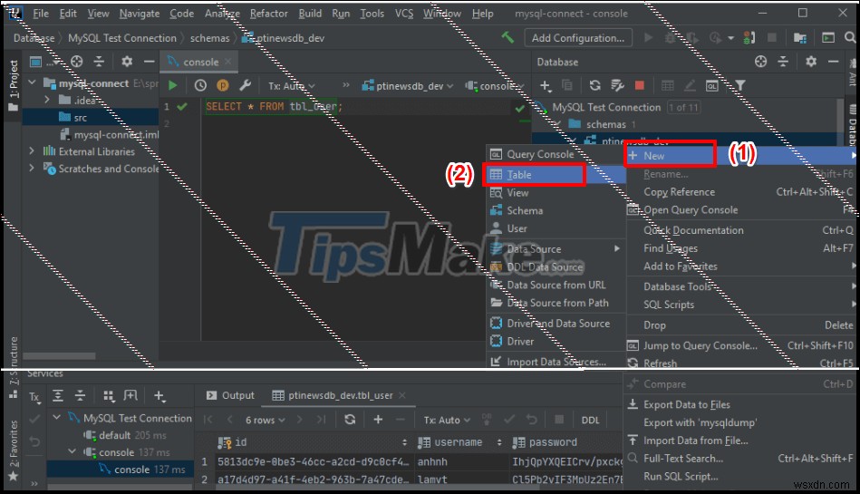 IntelliJ-এ MySQL সার্ভারের সাথে কিভাবে সংযোগ করতে হয় তার নির্দেশাবলী 