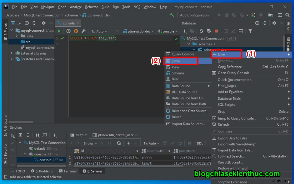 IntelliJ-এ MySQL সার্ভারের সাথে কিভাবে সংযোগ করতে হয় তার নির্দেশাবলী 