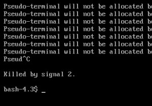 ঠিক করুন:ছদ্ম-টার্মিনাল বরাদ্দ করা হবে না কারণ stdin একটি টার্মিনাল নয় 