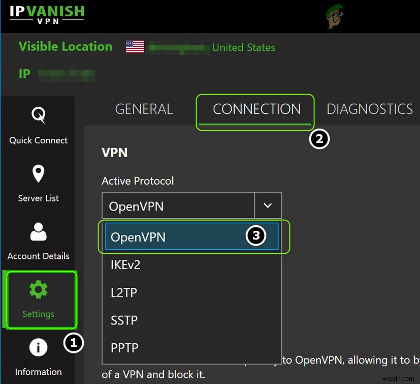 ঠিক করুন:IPVanish VPN এর সাথে সংযুক্ত হচ্ছে না 