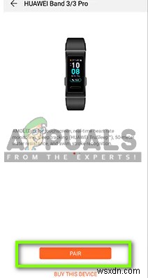 ঠিক করুন:Huawei Band 3 Pro ফোনের সাথে সংযোগ করতে পারে না 