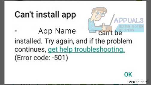 সমাধান:Google Play Store ত্রুটি 501