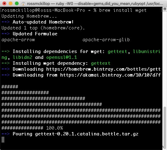 কিভাবে macOS এ wget ইনস্টল করবেন 