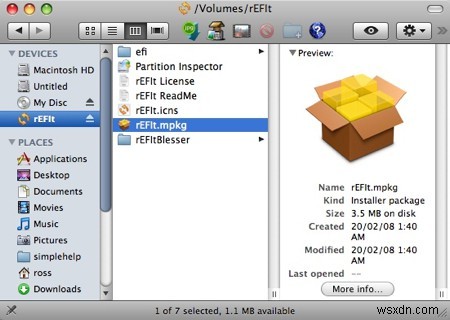 ওভারভিউ এবং ইনস্টলেশন:rEFIt – একটি OS X বুট ম্যানেজার