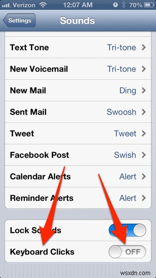 কীভাবে আপনার আইফোন কীবোর্ডে  টাইপিং সাউন্ড  অক্ষম করবেন 