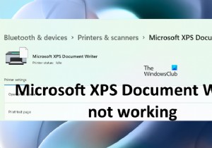 Microsoft XPS ডকুমেন্ট রাইটার কাজ করছে না তা ঠিক করুন 