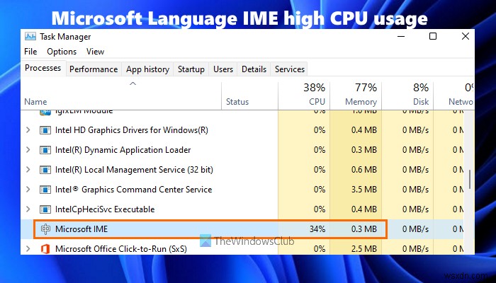 Windows 11/10 এ Microsoft Language IME উচ্চ CPU ব্যবহার ঠিক করুন