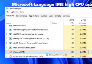 Windows 11/10-এ Microsoft Language IME উচ্চ CPU ব্যবহার ঠিক করুন 