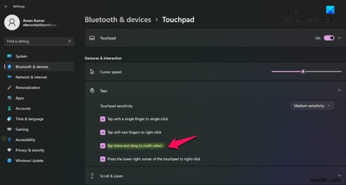 উইন্ডোজ 11/10-এ ডান ক্লিকের জন্য কীভাবে দুটি আঙুলের ট্যাপ সক্ষম করবেন 