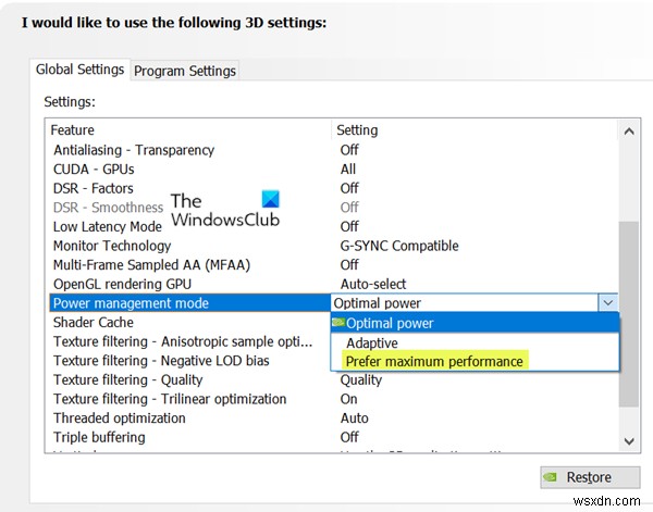 NVIDIA OpenGL ড্রাইভার ডিসপ্লে ড্রাইভারের সাথে একটি সমস্যা সনাক্ত করেছে 