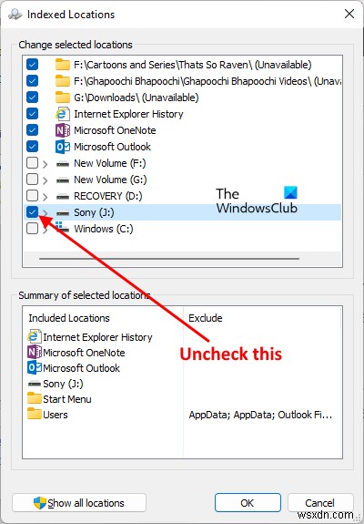 SearchIndexer.exe এই ডিভাইসটিকে বন্ধ করা থেকে বাধা দিচ্ছে 