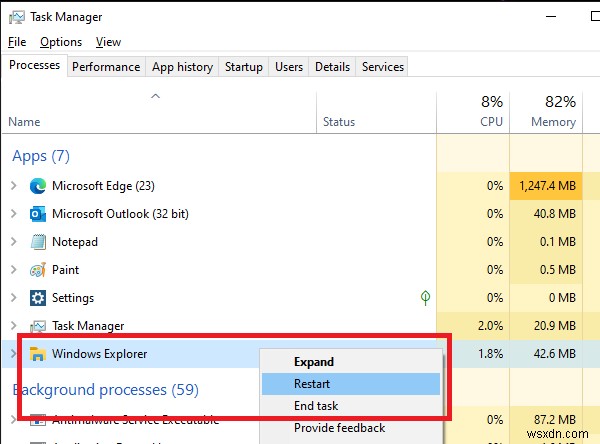 SearchIndexer.exe এই ডিভাইসটিকে বন্ধ করা থেকে বাধা দিচ্ছে 