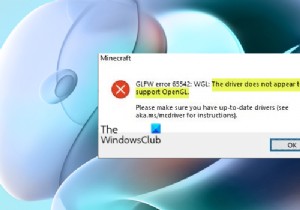 ড্রাইভার OpenGL Minecraft ত্রুটি সমর্থন করে বলে মনে হচ্ছে না