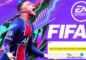 FIFA 22 বা FIFA 21-এ আপনার গেমের সেটআপে একটি সমস্যা আছে 