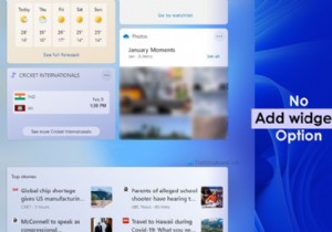 Windows 11-এ উইজেট যোগ বা সরানো যাবে না 