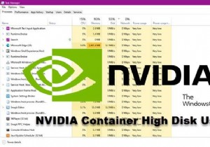 উইন্ডোজ 11/10 এ NVIDIA কন্টেইনার হাই ডিস্ক, GPU, মেমরি ব্যবহার ঠিক করুন 
