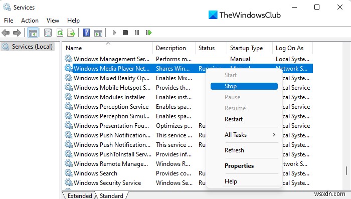 Windows 11/10-এ Wmpnetwk.exe উচ্চ CPU বা মেমরি ব্যবহার ঠিক করুন 