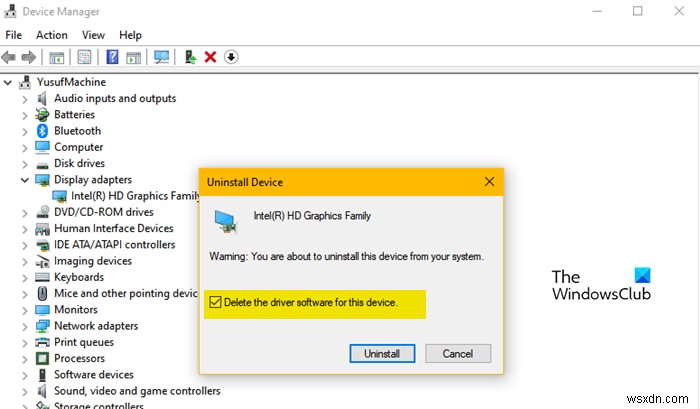 Windows 11/10 এ GfxUI অ্যাপ্লিকেশন ত্রুটি ঠিক করুন 