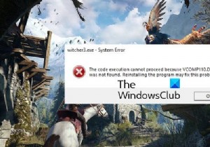 Fix Witcher 3 VCOMP110.dll ত্রুটি পাওয়া যায়নি 