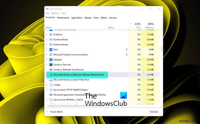 Windows 11/10 এ MRT.exe হাই ডিস্ক এবং CPU ব্যবহার ঠিক করুন 