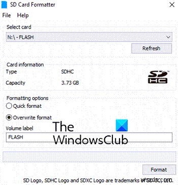 Windows 11/10 এ SD কার্ড ফরম্যাট হবে না [স্থির] 