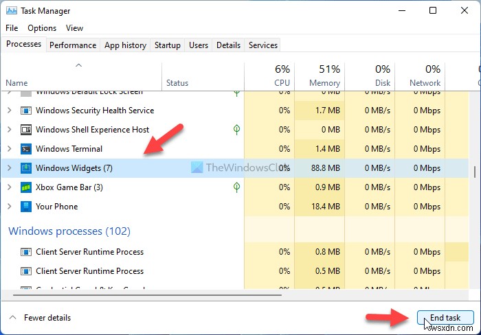 Windows 11 উইজেট প্যানেল কাজ করছে না 