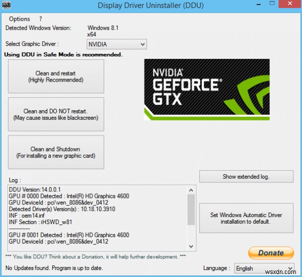 NVIDIA GeForce অভিজ্ঞতা, Windows 11/10 এ কিছু ভুল ত্রুটি হয়েছে 
