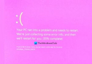 Windows 11/10 এ পিঙ্ক স্ক্রীন অফ ডেথ এরর ঠিক করুন